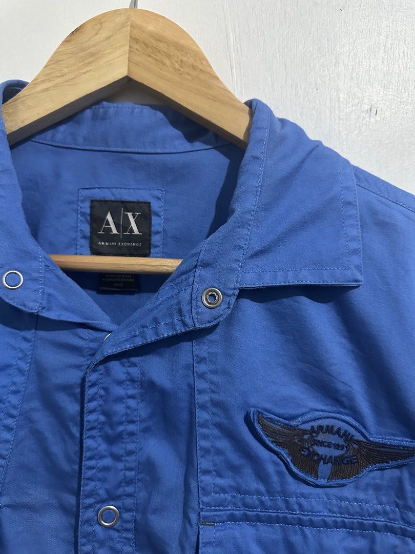 armani exchange (Category: Formal Shirts) located in Digos. Submitted by ken18_hawk (Listing ID 1461723971, Image 3). Description: armani exchange button down 21x27 no issues good condition excellent condition color rate 10/10 dm to purchase.