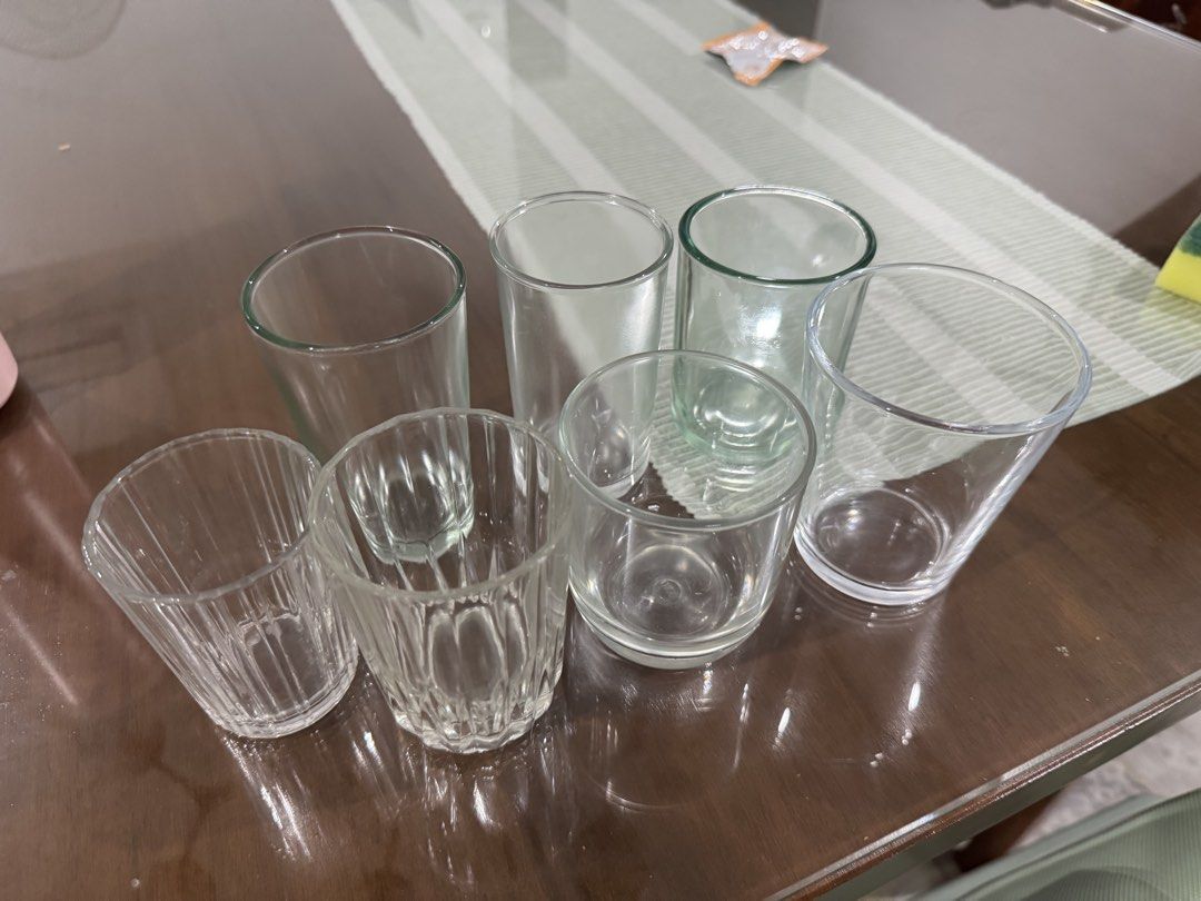Assorted glass (Category: Dinnerware & Cutlery) located in Caloocan City. Submitted by kianoto (Listing ID 1461600713, Image 1). Description: No cracks just old and assorted.