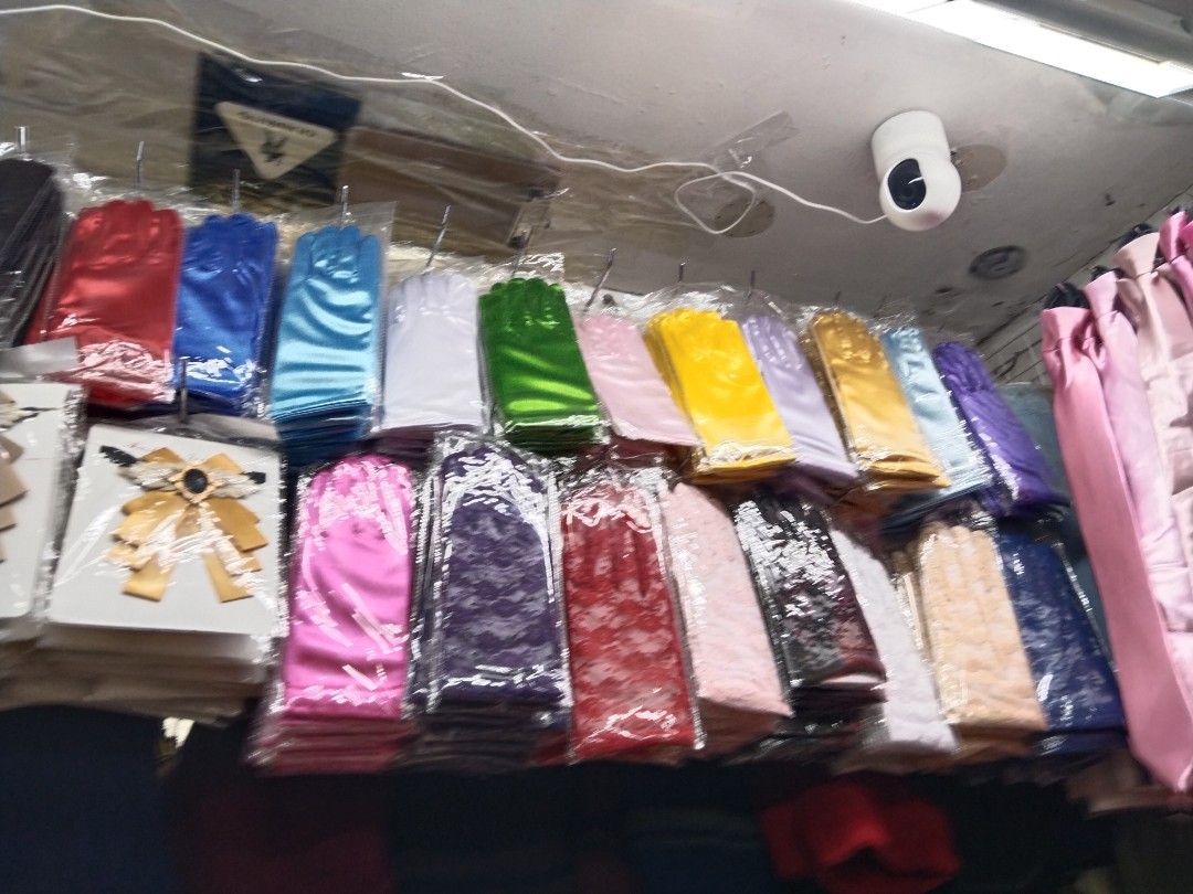 Assorted Satin Gloves and Ties - Various Colors (Category: Gloves) located in Manila. Submitted by neojamesca55018 (Listing ID 1461624911, Image 2). Description: - Elegant long satin gloves available in multiple colors. - Standard width satin ties also available in various colors. - Colors include blue, yellow, purple, green, red, pink, and more. - Ideal for parties, events, and costume wear. - Each item is individually packaged. - Bundle deals a