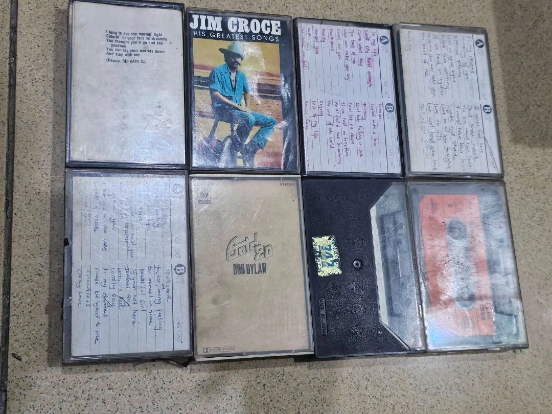 Assorted Vintage Casette Tapes (Category: Vintage Collectibles) located in Makati City. Submitted by luckymoonshop (Listing ID 1461693280, Image 3). Description: Vintage Casette Tapes PHP 50.00 each Unable to check if still working, buy at your own risk Location: Makati City Mode of Payment: Gcash/Maya/Bank Transfer.