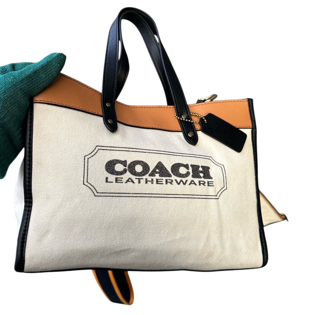 Authentic COACH (Category: Cross-body Bags) located in San Fabian. Submitted by rei_aniels (Listing ID 1461566999, Image 2). Description: Authentic COACH Excellent Condition Super nice in actual 2way Bag Adjustable Strap Canvas / Leather Magaan Lang Med. size Kasya umbrella .