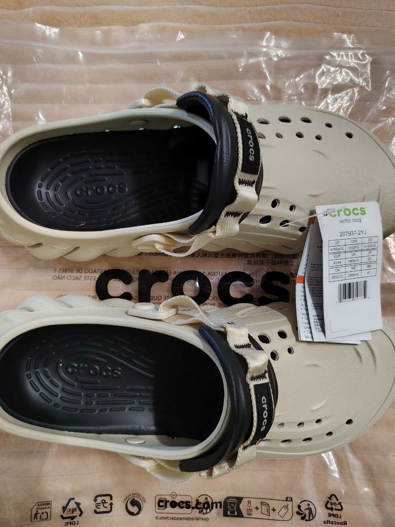 Authentic Crocs Echo Clog (Category: Casual shoes) located in Bukit Mertajam. Submitted by barnard6473 (Listing ID 1461674607, Image 1). Description: Authentic Crocs Echo Clog Bought from official Crocs online store Too large for me I'm wearing size UK 9 This one should be UK 10 precisely Price RM258.