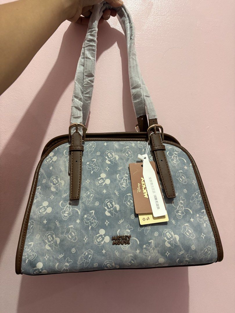 Authentic Disney Mickey Mouse Denim Monogram Shoulder Bag (Category: Tote Bags) located in Marikina City. Submitted by tricza (Listing ID 1461730236, Image 1). Description: .