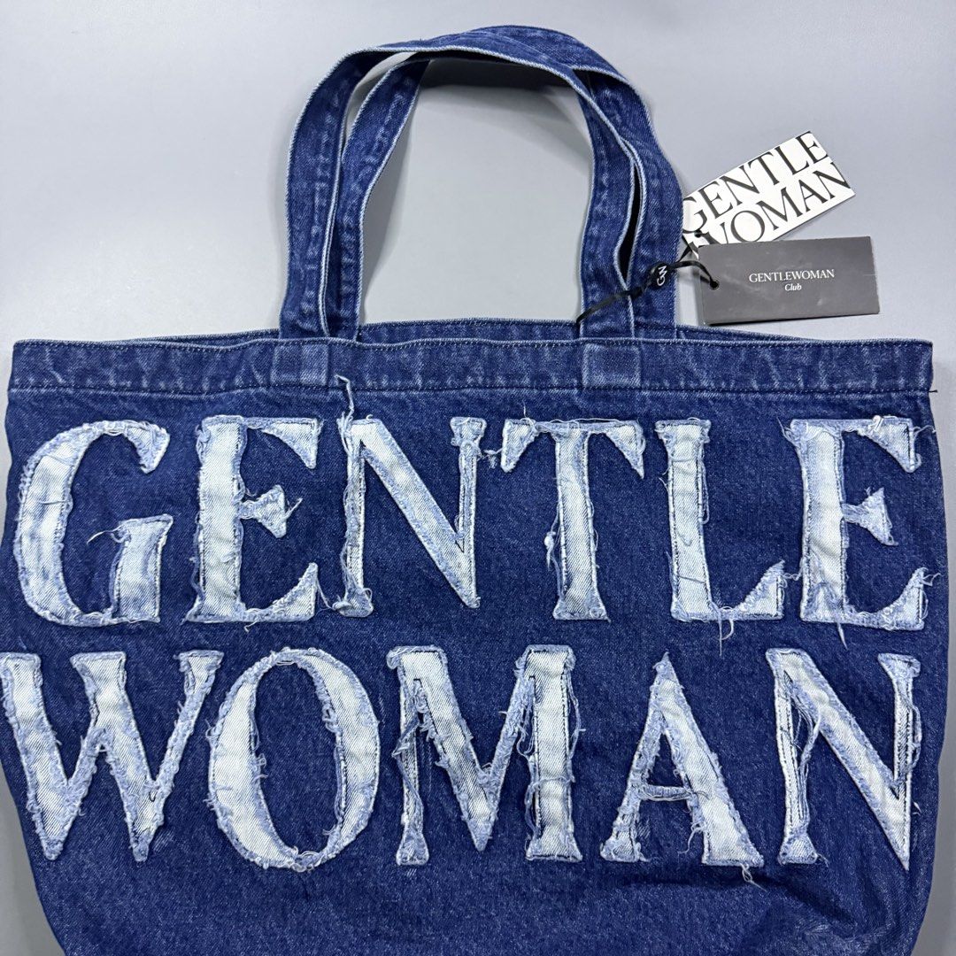 (Authentic) Gentlewoman - Denim Tote Navy (Category: Tote Bags) located in Paranaque City. Submitted by millennial_goodz (Listing ID 1461764802, Image 2). Description: WTS (Authentic) Gentlewoman - Denim Tote Navy One Size Brandnew with tags Authentic DM.