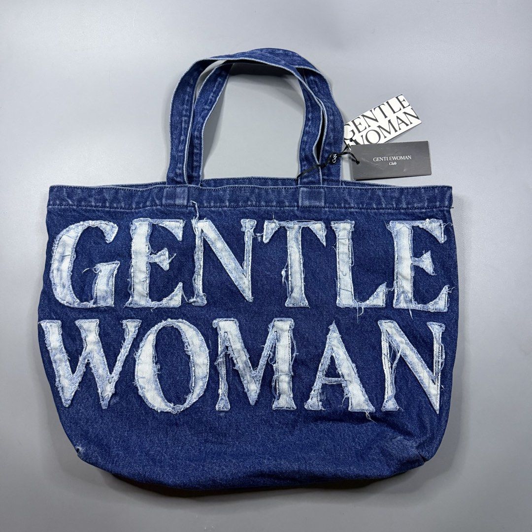 (Authentic) Gentlewoman - Denim Tote Navy (Category: Tote Bags) located in Paranaque City. Submitted by millennial_goodz (Listing ID 1461764802, Image 1). Description: WTS (Authentic) Gentlewoman - Denim Tote Navy One Size Brandnew with tags Authentic DM.