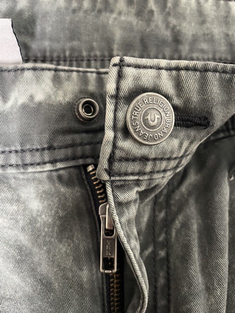 Authentic True Religion Cargo Runner Pants Grey (Category: Jeans) located in Iloilo. Submitted by grantbrion21515 (Listing ID 1461621762, Image 2). Description: True Religion Cargo Runner — ₱3,500 Authentic True Religion cargo pants Size: 30 Never worn, stored in cabinet only No tags Measurements: • Waist Tagged size: T30 • Actual Waist: 34” (17” flat) • Length: 41” • Inseam: 29” • Front rise: 12” In very good condition. Selling because I never g