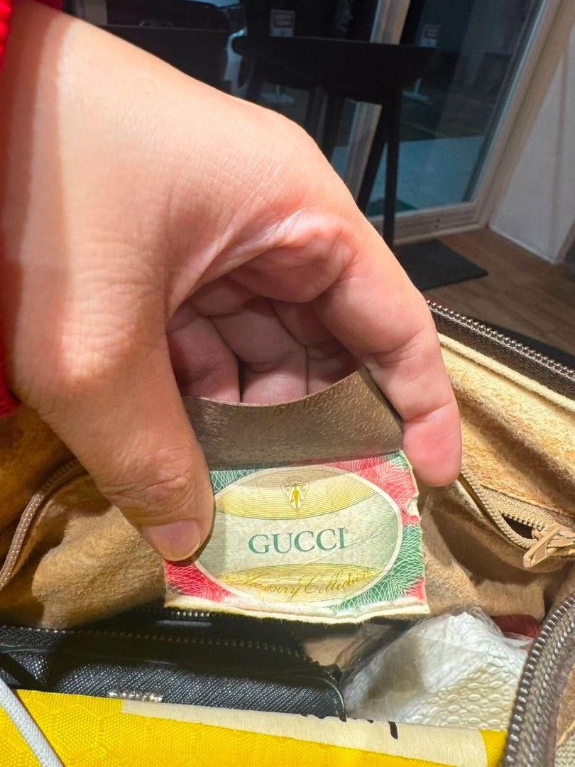 AUTHENTIC Vintage GG Web Supreme Boston Bag (Category: Luxury Bags & Wallets) located in Cavite. Submitted by yg_elite (Listing ID 1461584997, Image 3). Description: AUTHENTIC Vintage Gucci GG Web Supreme Boston Bag -From the Gucci Accessories Collection from the 1970's-1980's -Used 3 times only. No tears or damage. Interior is a little worn in spots from age, not use. -with authentic dust bag.