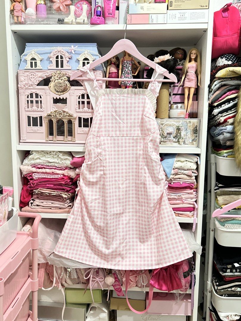Baby Pink Gingham Ruffle Strap Dress (Category: Dresses) located in Batangas. Submitted by nommi26 (Listing ID 1461682342, Image 3). Description: - Adorable pink gingham pattern - Features charming ruffle straps with ribbon ties - Cute tie details on the sides for adjustable fit - Ideal for summer outings, picnics, or a sweet, feminine look - Easy to wear and style.
