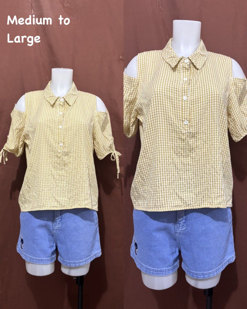 Bakuna Style Sleeveless Tops and Blouses (Category: Sleeveless) located in Tumauini. Submitted by prelovedbyjael (Listing ID 1461616801, Image 2). Description: 120 pesos each. Price negotiable. Magaganda po lahat yan. No flaws. Size indicated in each photo. You can message me for more pictures..