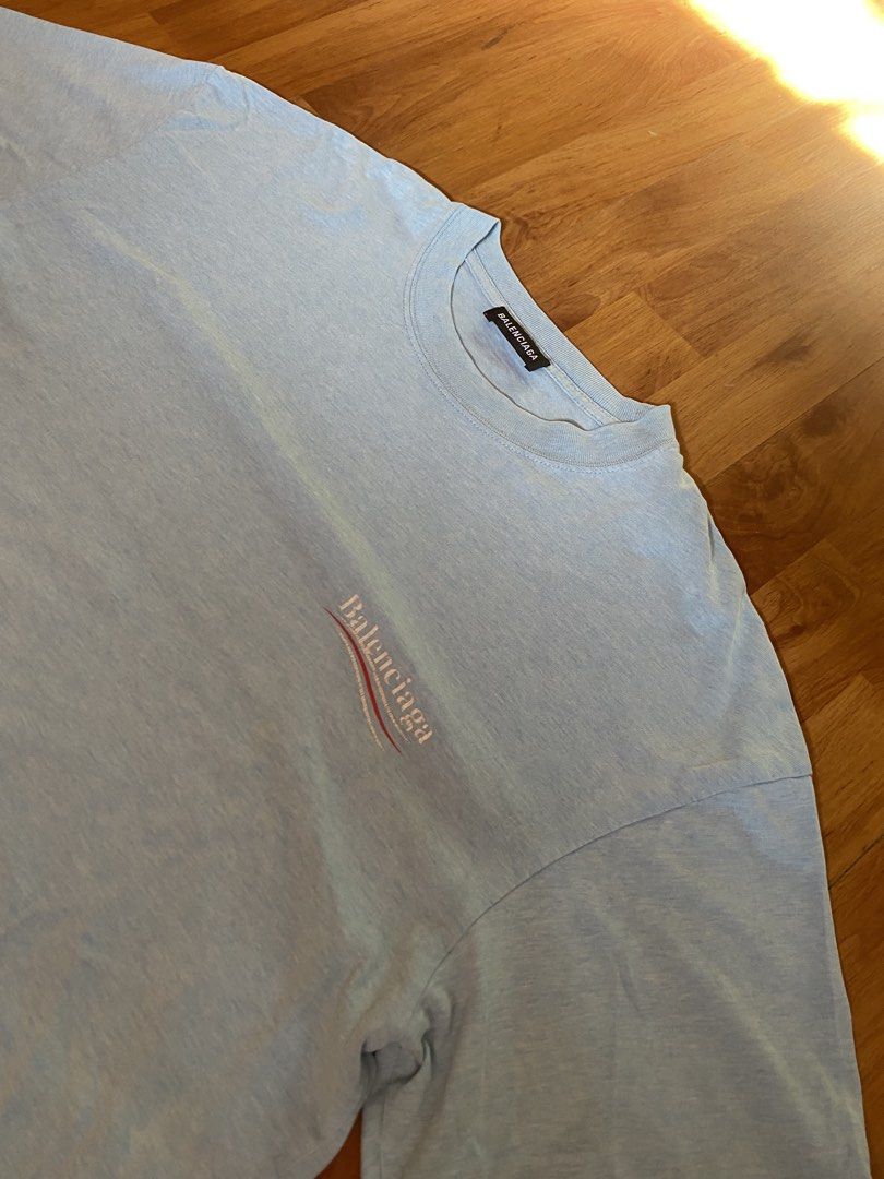 Balenciaga Script With Backhit (Category: Tshirts & Polo Shirts ) located in San Juan, Ilocos Sur. Submitted by braveberry01 (Listing ID 1461643949, Image 3). Description: Width 23 Length 28 .