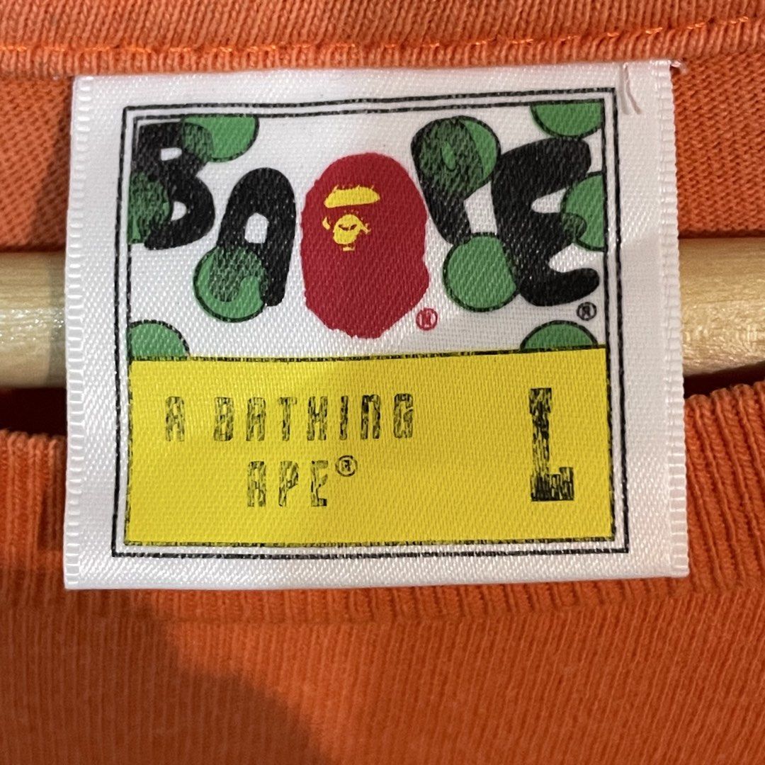 Bape Ape Face Tee (Category: Tshirts & Polo Shirts ) located in Makati City. Submitted by gustavoo28 (Listing ID 1461658522, Image 2). Description: Authentic/Legit No issues 9.5 CR 9 Condition No flaws on print 21.5W 27L.