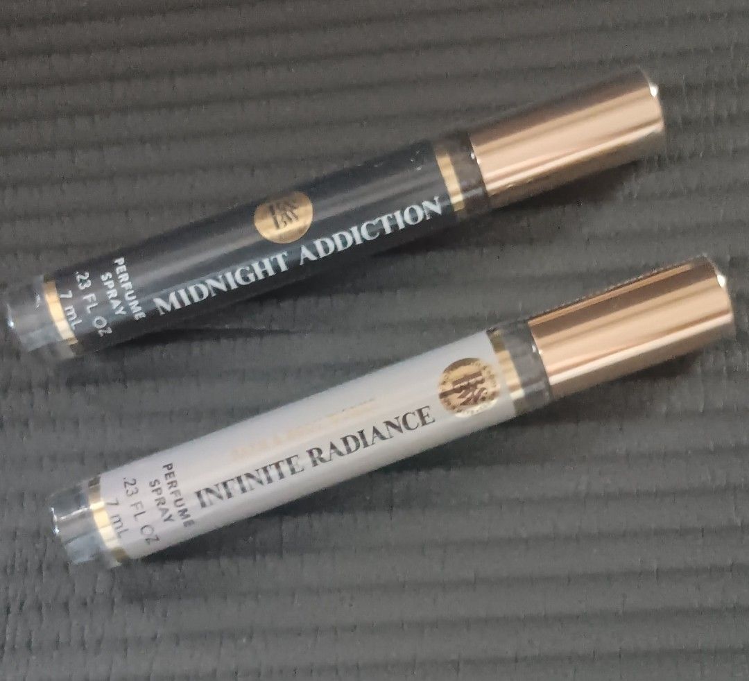 BBW fragrance spray (Category: Fragrance & Deodorants) located in Las Pinas. Submitted by 030700 (Listing ID 1461599783, Image 1). Description: 1200 for both or 700 per piece infinite radiance midnight addiction.