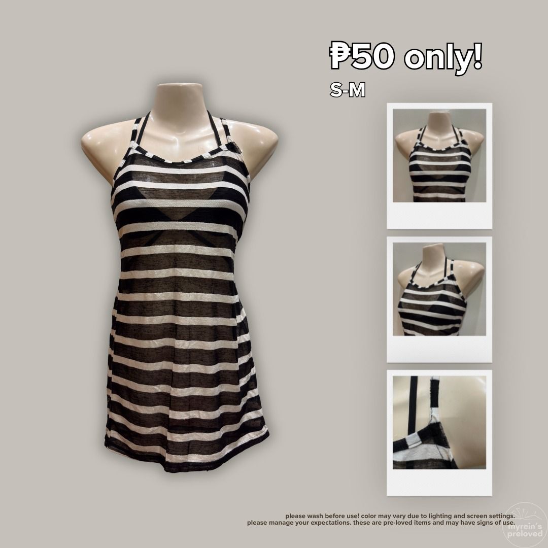 Beach Dress (50 pesos each) (Category: Dresses) located in Baguio. Submitted by myrein.preloved (Listing ID 1461732726, Image 3). Description: ₱50 - ₱99 each only! — check photo for labels and details size: xs | s | m 📸 Actual photos of the dress are posted. 📍 Baguio City / La Union 🤝 Dropping Available Weekly 📦 LBC & J&T — nationwide 💸 GCash • GoTyme • Bank Transfer #prelovedclothesph #dressforsaleph #prelovedph.