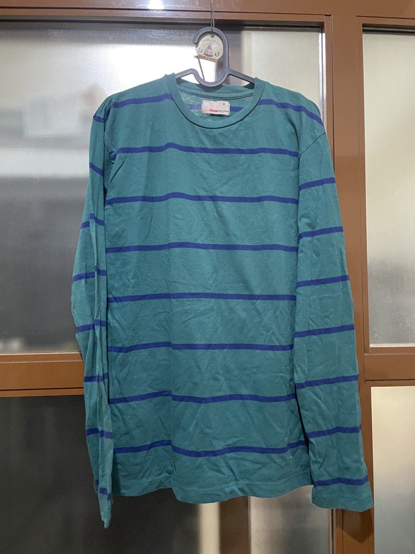 Bench Medium Green & Blue Striped Long Sleeve Shirt (Category: Longsleeves) located in Manila. Submitted by erin.iah (Listing ID 1461653310, Image 1). Description: Bench Medium Green & Blue Striped Long Sleeve Shirt Freesize, fits M-L Bought back a few years ago. No stains. Pm if interested!.