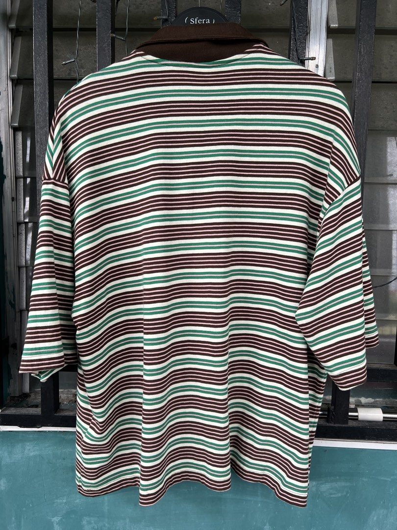 Bershka Striped Oversized Shirt (Category: Tshirts & Polo Shirts ) located in Cavite. Submitted by slumbermanila (Listing ID 1461568516, Image 3). Description: Bershka Striped Oversized Shirt like new in good condition .