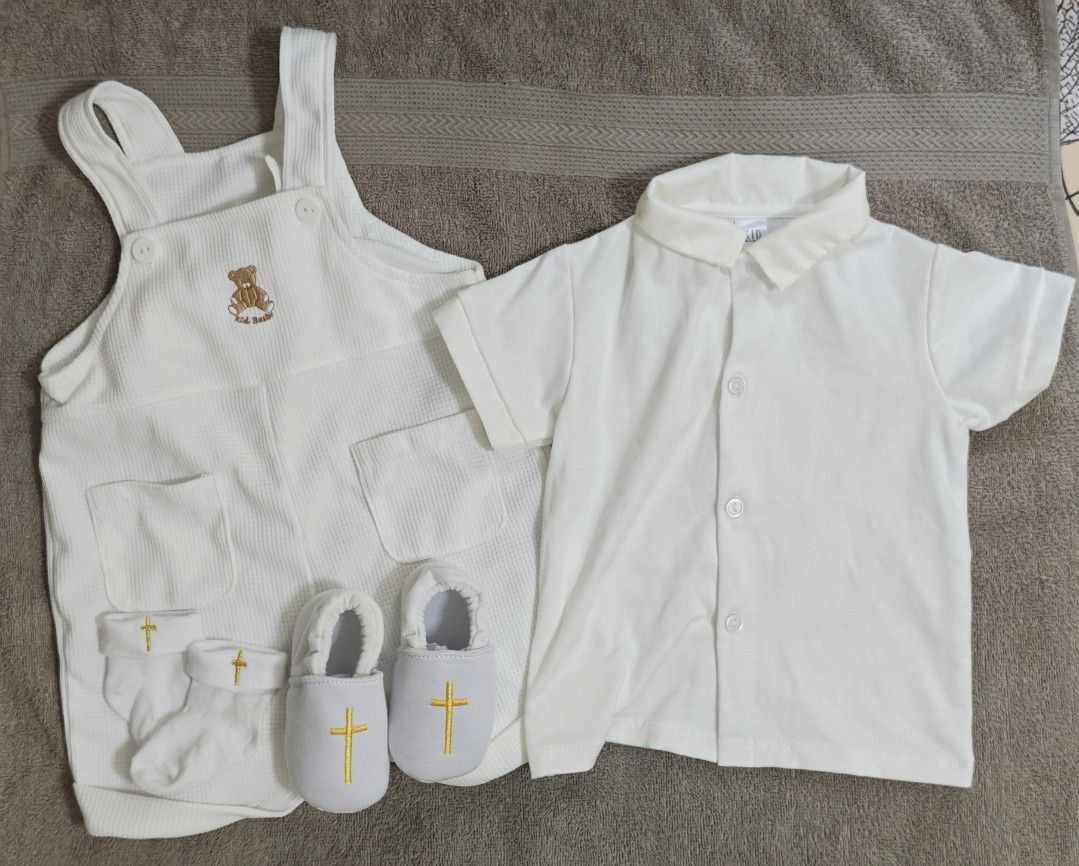 Binyag OOTD Set (Category: Babies & Kids Fashion) located in Bacoor. Submitted by makeni (Listing ID 1461592785, Image 2). Description: Used only once for binyag Inclusions: Socks Shoes Jumper.