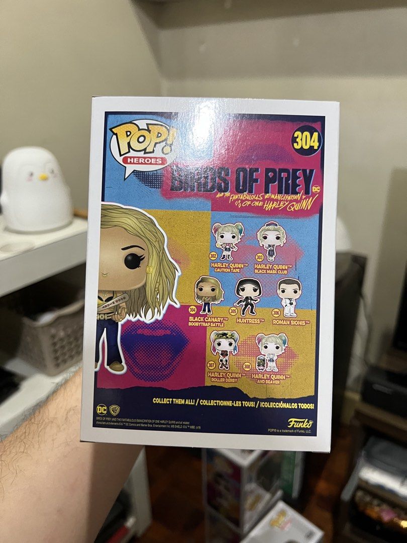 Black Canary Funko Pop (Category: Designer & Blind Box Toys) located in Pasig City. Submitted by kingclutter (Listing ID 1461734443, Image 3). Description: With soft protector. Box conditions in the pics. Birds Of Prey (And The Fantabulous Emancipation Of One Harley Quinn).