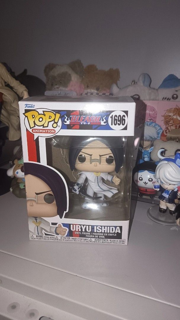 Bleach Uryu Ishida Funko Pop (Category: Figurines & Statues) located in Tagbilaran City. Submitted by ramyuenz (Listing ID 1461718510, Image 2). Description: Bleach Uryu Ishida Funko pop — BIB Conditions — Originally bought in CO. ( the collectible store ) in SM Seaside — Issues: has paint chips when bought MOP: GCASH only Original Price is ₱670 but will be selling it for ₱580 :^) feel free to dm me for more details! ty.