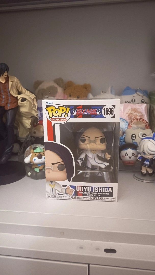 Bleach Uryu Ishida Funko Pop (Category: Figurines & Statues) located in Tagbilaran City. Submitted by ramyuenz (Listing ID 1461718510, Image 1). Description: Bleach Uryu Ishida Funko pop — BIB Conditions — Originally bought in CO. ( the collectible store ) in SM Seaside — Issues: has paint chips when bought MOP: GCASH only Original Price is ₱670 but will be selling it for ₱580 :^) feel free to dm me for more details! ty.