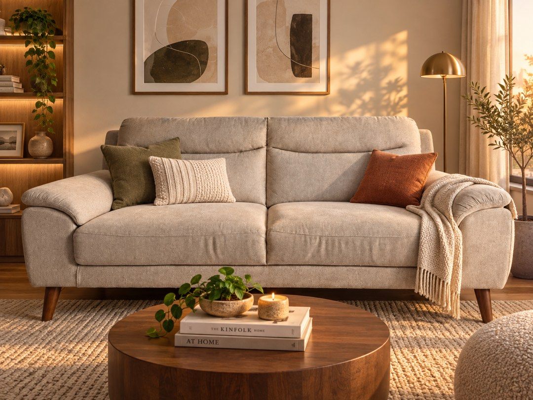BLIMS Suzy 3-Seater Grey Fabric Sofa (Category: Sofas) located in Quezon City. Submitted by viardomc (Listing ID 1461227539, Image 1). Description: BLIMS Suzy 3-seater sofa in grey fabric, bought around 2024. Used in a one-person home. Minor cat scratch snags and pilling on the seats, front and back—please see the photos. No known cushion, frame or odor issues. Cushion is still bouncy & frame still sturdy. See photos for dimensions. ₱12,000, nego