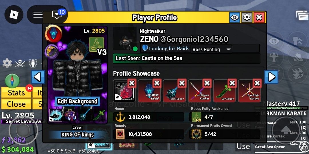 Bloxfruit account legit po (Category: Others) located in Manila. Submitted by zyre_kyz (Listing ID 1461725609, Image 1). Description: if willing payment first, pwede po video call, price-negotiable.