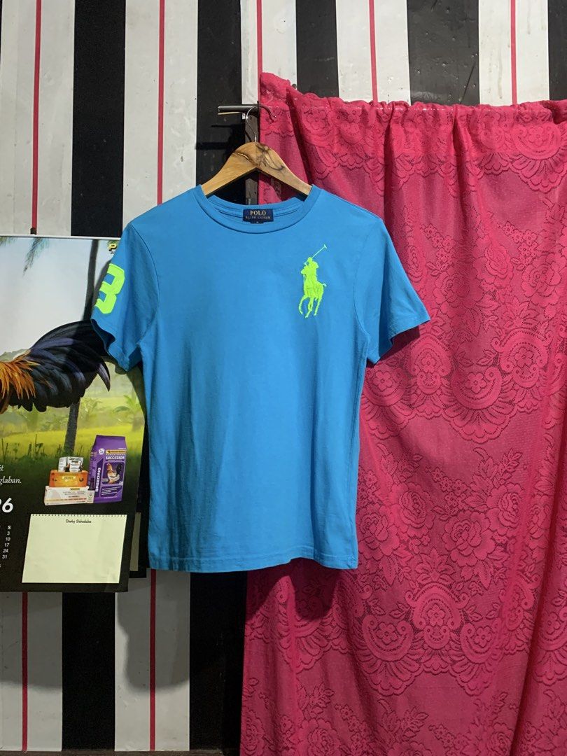 Blue Ralph Lauren T-shirt (Category: Tshirts & Polo Shirts ) located in Iligan City. Submitted by kierrehv (Listing ID 1461682199, Image 2). Description: Blue Ralph Lauren T-shirt Big pony 9.8/10 cr 16.5x24 No issues.