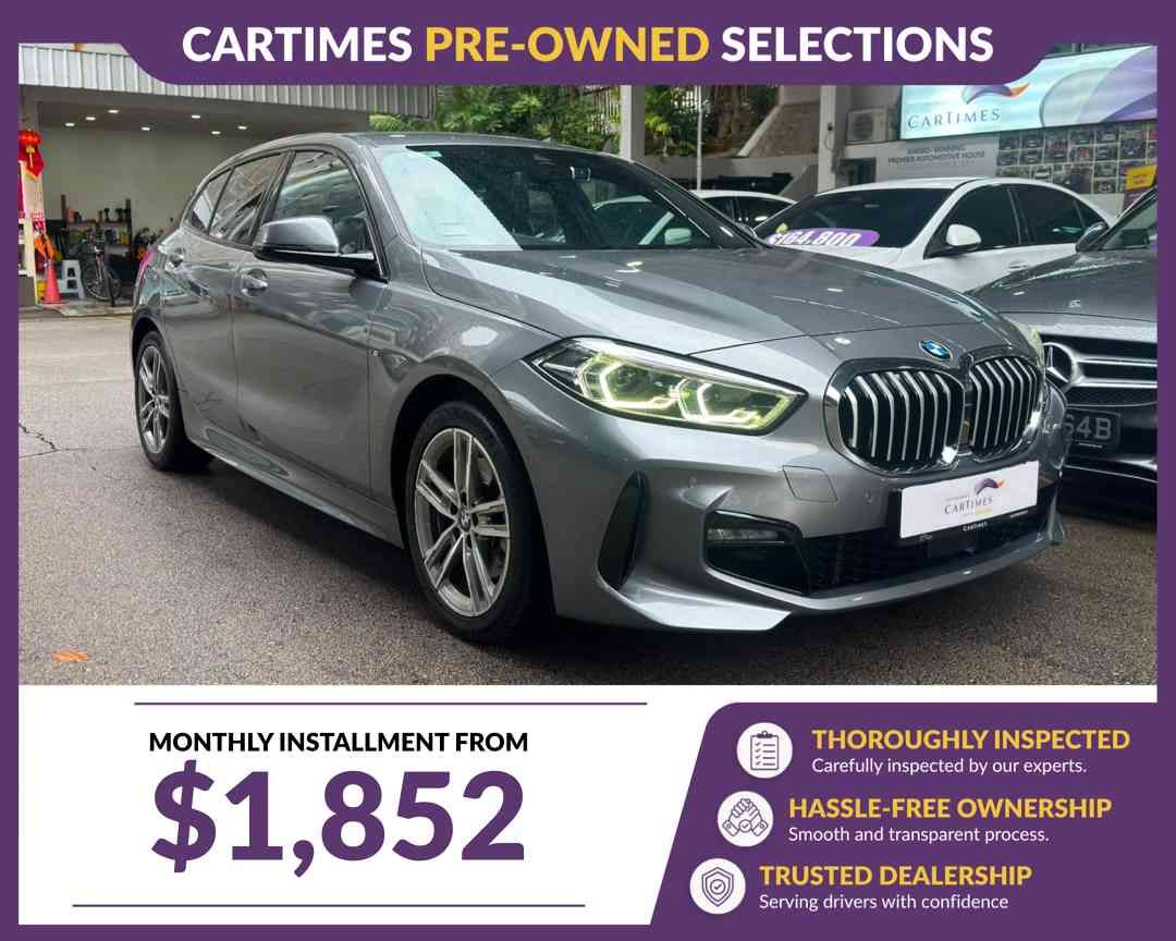 BMW 1 Series Hatchback 116i (A) (Category: Used Cars) located in Singapore. Submitted by cartimesautomobile (Listing ID 1461595176, Image 2). Description: Buy with confidence from our Certified Pre-Owned Collection. Gone through a 120-points health check, each unit is refurbished for the brand new car experience. Trade Ins are welcomed. Extended Warranty till end of COE available too! Contact our friendly salesman today to schedule for your next 