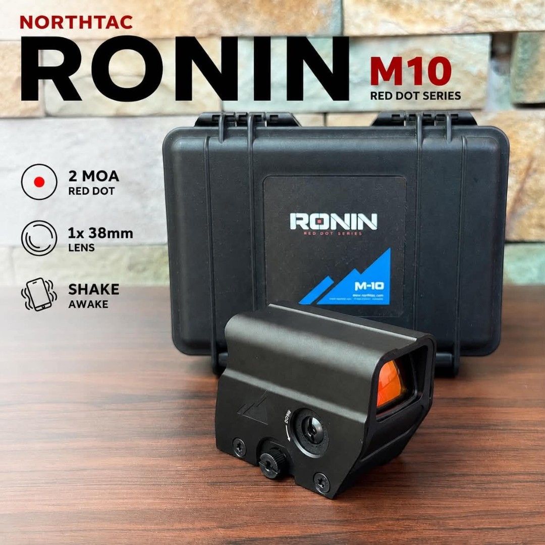 BNEW Northtac Ronin M10 (Category: Other Sports Equipment and Supplies) located in Quezon City. Submitted by fttacticalsph (Listing ID 1461698003, Image 1). Description: BNEW Northtac M10 Red dot Shake a wake complete with warranty qc area gcash ok COP via lalamove ok dm me.
