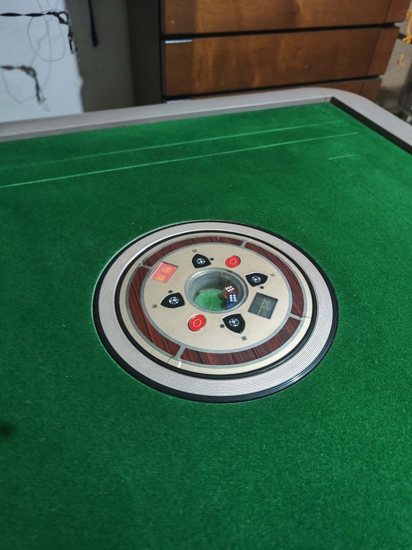 Brand New Condition Automatic Mahjong Table (Category: Tables & Sets) located in Antipolo. Submitted by rrdatario (Listing ID 1461695166, Image 1). Description: Automatic Mahjong Table (Foldable) - 144 pcs tiles, 44 mm size - 9 months used - 2 sets tiles, blue and green Location: Antipolo, Rizal Price: 23k.
