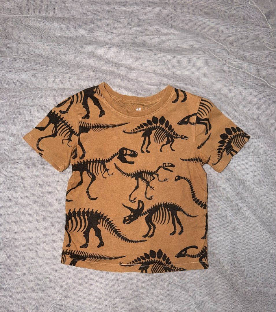 Brown Dino Tshirt (Category: Babies & Kids Fashion) located in Caloocan City. Submitted by mrynn_declutter (Listing ID 1461626227, Image 1). Description: .