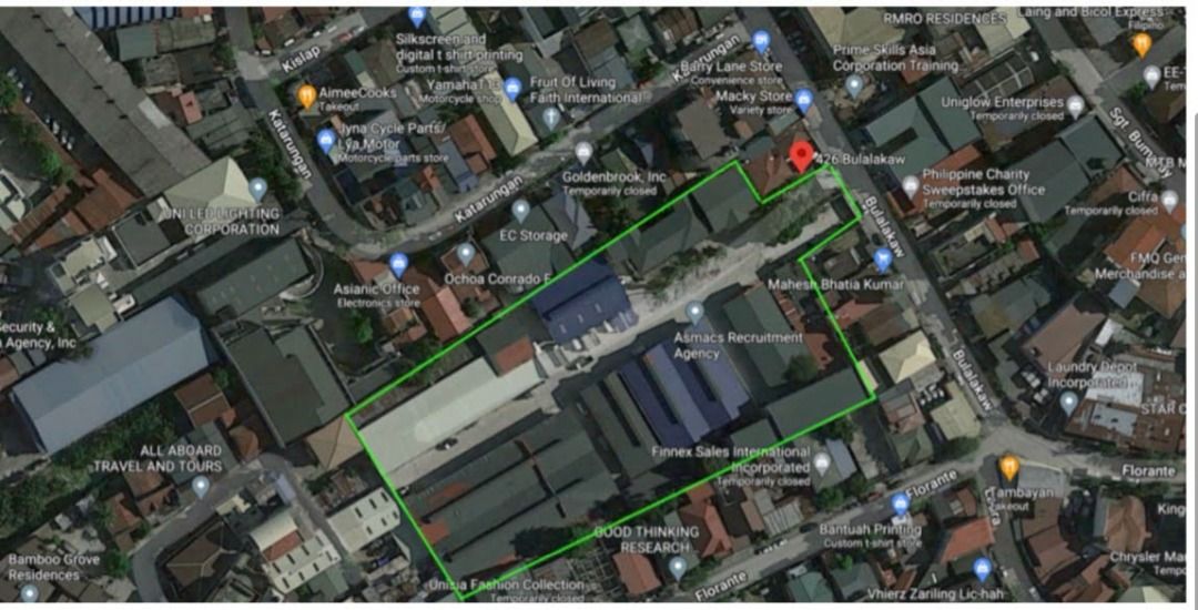 Bulalakaw, Mandaluyong compound (Category: Commercial) located in Quezon City. Submitted by jmpgutierrez (Listing ID 1461590276, Image 2). Description: For sale: Bulalakaw, Mandaluyong compound Lot area: 11,700 sqm Floor area: 77,602 sqm Existing warehouses R3-A zoning FAR 7 Asking price: PHP 2,100,000,000 https://www.pgr.com.ph/residential-1/2026/1/29/bulalakaw-mandaluyong-compound -- Jose Mari Pangandian Gutierrez PRC REBL # 16969 PAREB-CTREB.