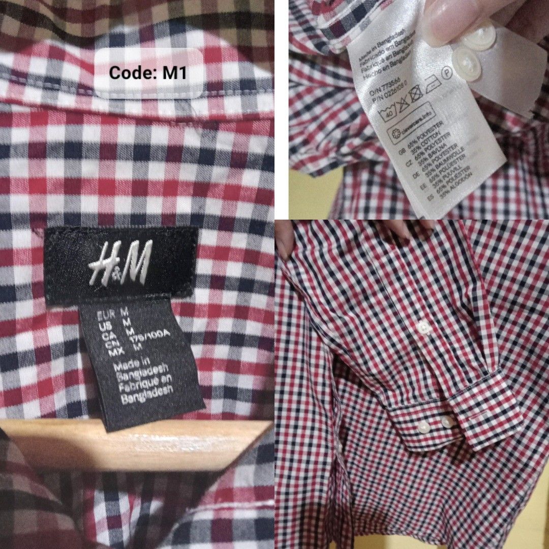 [Bundle] Men's Premium Clothes|See description below (Category: Tshirts & Polo Shirts ) located in San Fernando. Submitted by _luxielleph (Listing ID 1461795094, Image 2). Description: ✅️ ALL BRANDED & PRELOVED ✅️ GET ALL FOR 1,000 pesos ✅️ SINGLE PURCHASE SEE PRICES BELOW ✅️ NO ISSUES (stated if any) 🛍Code: M1 H&M Medium Red, White, & Black Casual Attire|Office Polo|Long Sleeve 💸 200.00 🛍Code: M2 Tommy Hilfiger XL Blue, Dark Blue, White Every