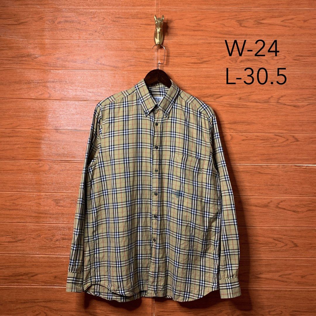 Burberry London Nova Check Plaid Button down (Category: Formal Shirts) located in Quezon City. Submitted by donklasiko (Listing ID 1461576121, Image 2). Description: Condition: 9+/10 Issue: light ink stain Refer to the dimension 🤗 PM FOR MORE DETAILS NO RETURN, NO EXCHANGE & NO REFUND! ✅I ALSO ACCEPT TRADE/SWAP TO ANYTHING JUST DROP YOUR OFFER Please manage your expectations, this is a secondhand item. What you see is what you get 😊 💵MOP: GCAS