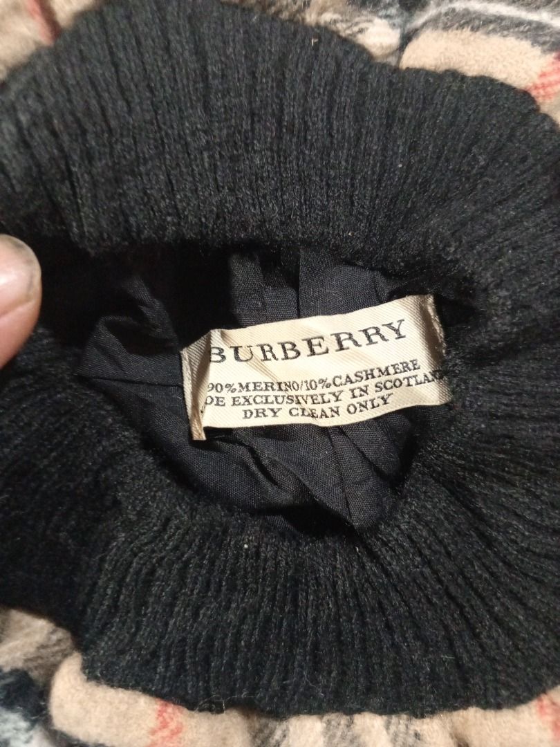 Burberry Nova Check Wool Cashmere Beret Hat (Category: Caps & Hats) located in Caloocan City. Submitted by grandhorse-c5575b (Listing ID 1461603029, Image 3). Description: - Classic Burberry beret - Iconic nova check pattern - Made from soft merino wool and cashmere blend - Warm and comfortable for cooler weather - Stylish accessory to elevate any outfit - Refer to label for material and care instructions.