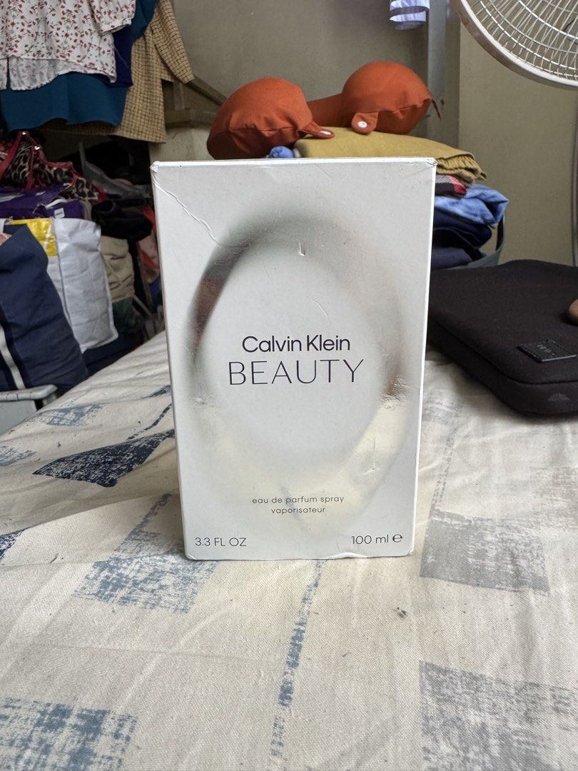 Calvin Klein Beauty Eau de Parfum (100ml) (Category: Fragrance & Deodorants) located in Bacoor. Submitted by iscbelles (Listing ID 1461618333, Image 3). Description: 🔖 calvin klein beauty eau de parfum spray (100ml) by calvin klein — padala from dubai this january — unsealed but with box — floral-woody, top note: ambrette; heart/middle note: jasmine; base note: cedarwood — sprayed a few times to test, but other than that remains unused 📍 loc: b