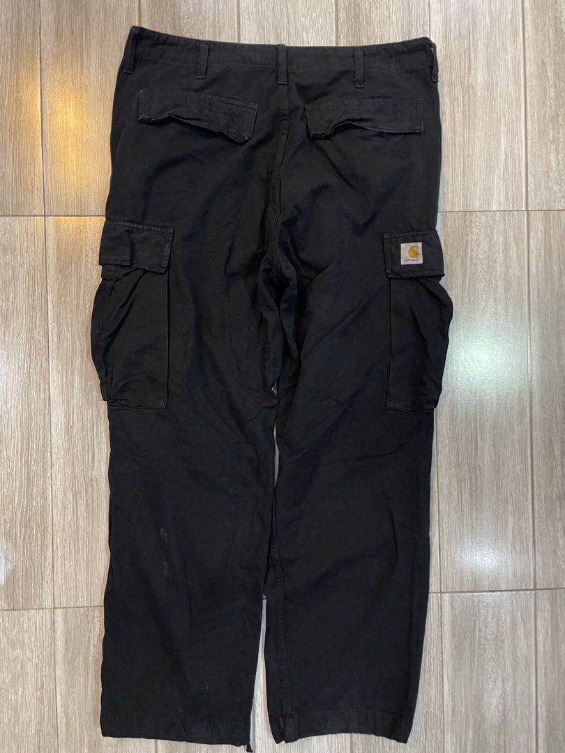 Carhartt WIP Cargo Trousers (Category: Trousers) located in Las Pinas. Submitted by dhliacmp (Listing ID 1461707079, Image 1). Description: Carhartt WIP Cargo Trousers Size 34-36 Has some slight fadings(Normal on Carhartt) Not sure if its washable or nah Cut tags See details Looks authentic to me Adjustable Hem.