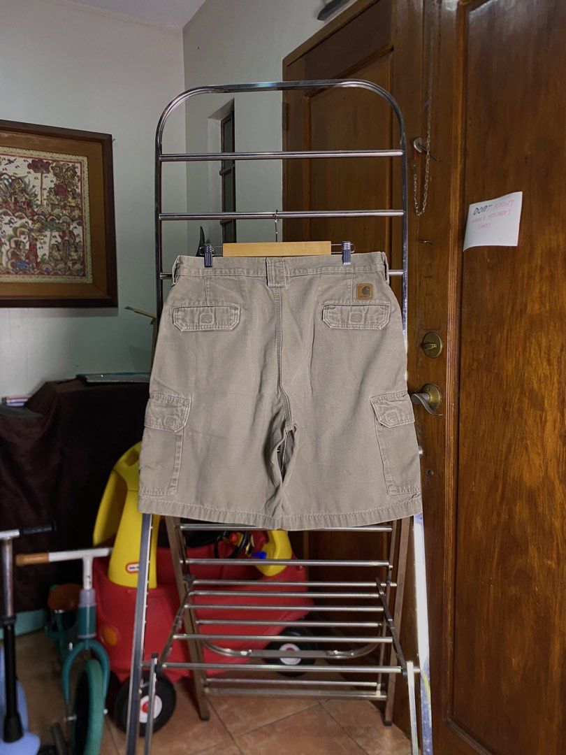 Carhartt Mushroom Cargo Jorts (Category: Shorts) located in Antipolo. Submitted by 1870thrift.wm (Listing ID 1461583394, Image 1). Description: Carhartt Mushroom Cargo Jorts Tag Size - (B164 | 36) 36” waistline 22” length 12.8” leg opening.