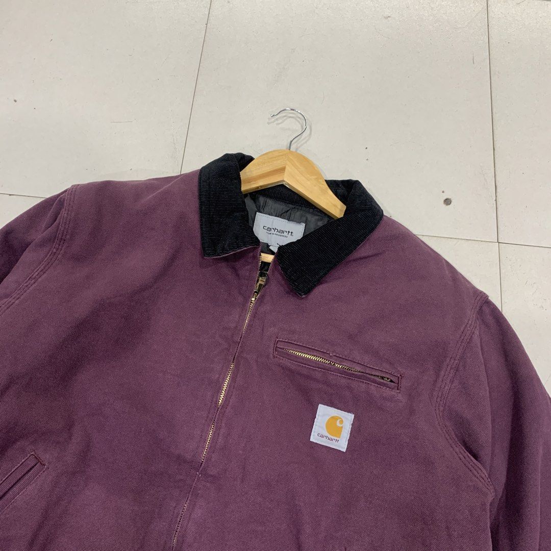 Carhartt wip Detroit Workwear jacket (Category: Coats, Jackets and Outerwear) located in Pasig City. Submitted by paymelikelandlord (Listing ID 1461679628, Image 2). Description: SALE ONLY SALE Carhartt wip Detroit Workwear jacket Excellent condition as new Purple corduroy colar Dm us to purchase .
