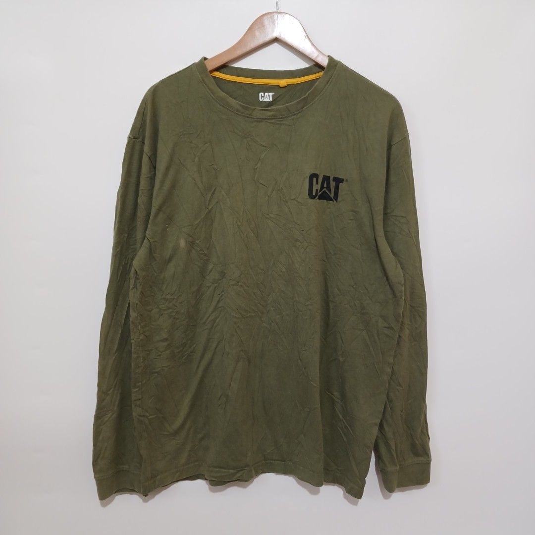 CATERPILLAR L/S TSHIRT (Category: Tshirts & Polo Shirts ) located in Ozamiz City. Submitted by 2nd.sight (Listing ID 1461644171, Image 1). Description: *wash b4 wearing (fresh from bale) Size: large W:23 L: 29.5 issue: last 2 pics.