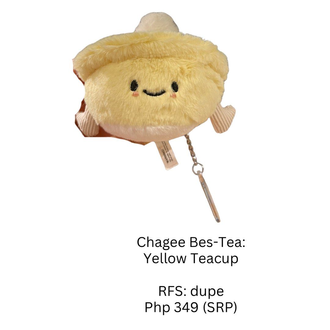 Chagee Bes-Tea: Yellow Teacup (Category: Everything Else Others) located in Makati City. Submitted by alixli12 (Listing ID 1461698060, Image 1). Description: Chagee Bes-Tea: Yellow Teacup RFS: dupe Php 349 (SRP).