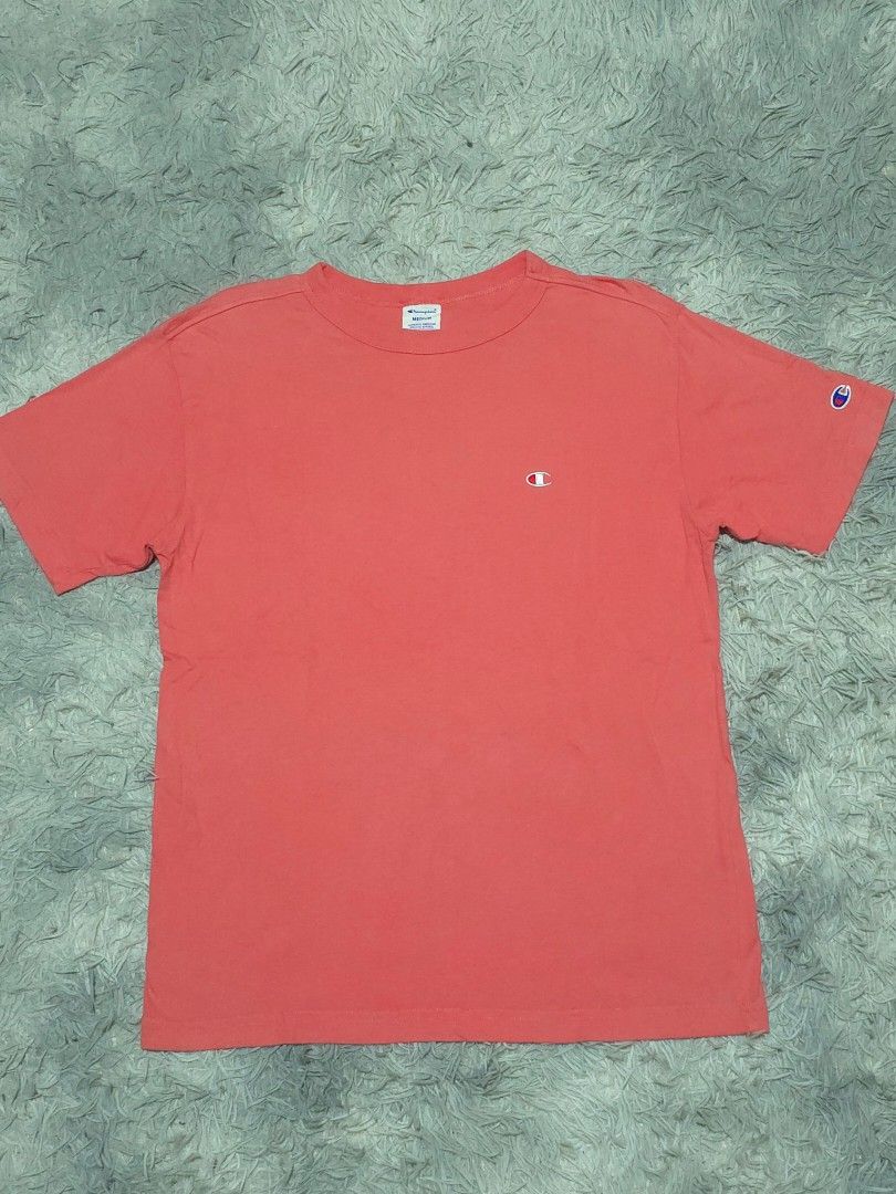 Champion Pastel Pink (Category: Tshirts & Polo Shirts ) located in Abulug. Submitted by humanwhosellthings (Listing ID 1461626079, Image 1). Description: CHAMPÌÒN ✅️Size: Medium ✅️Dimes: 20W x 26L ✅Condition: Excellent - New ✅Issue: None ✅Color Rate: 9.8/10.