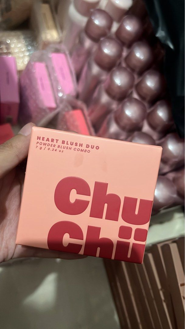 Chuchu Heart Blush Duo Powder Blush Combo (Category: Makeup) located in Muntinlupa City. Submitted by s.showi (Listing ID 1461717833, Image 1). Description: Open for Resellers ₱210 each minimum 5pcs.