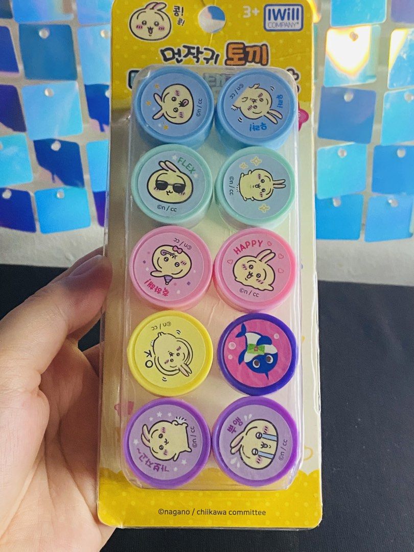 Chiikawa Usagi Stamp set (Category: Other Stationery & Craft) located in Manila. Submitted by kawaii_omocha_est2020 (Listing ID 1461634619, Image 1). Description: ✅ Mine Now, Pay Now ✅ Please check all photos for complete details. ✅ Please manage your expectations, most items are preloved and not for those who are sensitive about condition. ✅ Actual color may vary due to lighting conditions. ✅ Due to limited reply quota, I will only entertain ser