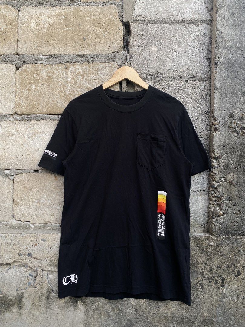 Chrome Hearts Boost Tee (Category: Formal Shirts) located in Candaba. Submitted by dejesus.bench17 (Listing ID 1461792236, Image 1). Description: Chrome Hearts Hollywood California Tee -Color: Black -Condition: Excellent -Color rate: 9/10 -Issue: Minimal hairlines print -Dimes: W20.5 L29 -Price: 699 + ship.