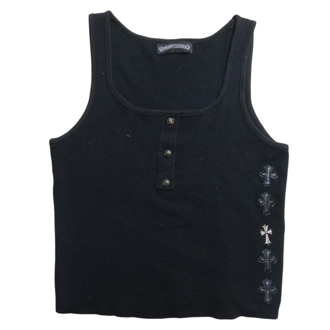 CHROME HEARTS TANK TOP (Category: Sleeveless) located in Cavite. Submitted by bluethemenance (Listing ID 1461621263, Image 1). Description: DIMES W15 L18.
