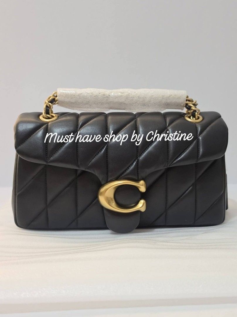 Coach tabby 26 black quilted (Category: Shoulder Bags) located in Bauang. Submitted by chictine (Listing ID 1461611581, Image 1). Description: coach tabby 26 black quilted brandnew and sealed with tag, cc, dustbag and polybag guaranteed original or moneyback source from US open for lay-away (1month term) location: la union courier: jnt/lbc.