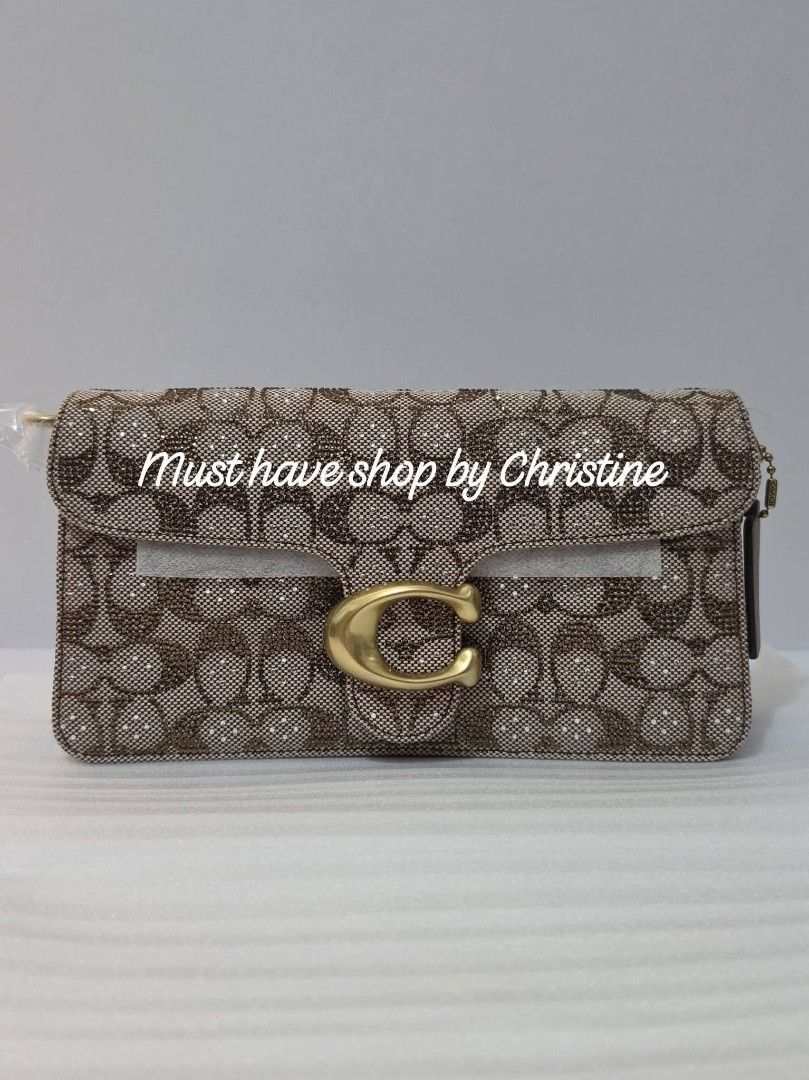 Coach tabby 26 crystals in mushroom (Category: Shoulder Bags) located in Bauang. Submitted by chictine (Listing ID 1461611787, Image 1). Description: coach Tabby 26 crystals in mushroom brandnew and sealed with tag, cc, dustbag and polybag guaranteed original or moneyback source from US open for lay-away (1month term) location: la union courier: jnt/lbc.