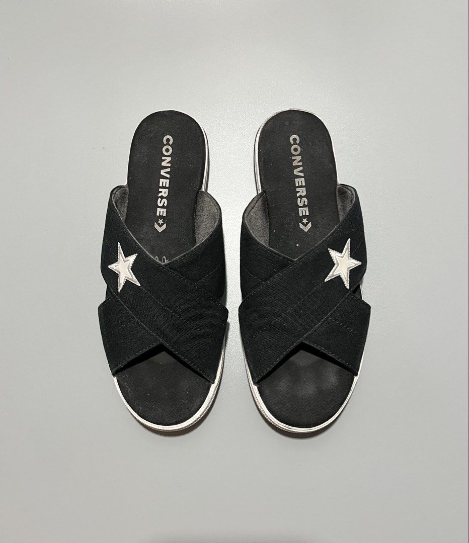 Converse One Star Sandal (Category: Slippers and slides) located in Caloocan City. Submitted by jvn_23 (Listing ID 1461711206, Image 1). Description: Converse One Star Sandal Authentic/Legit💯 Excellent Condition 📍 No issue❗️ Color rate: 9/10📍 Size: US 8 W / EU 39 W.