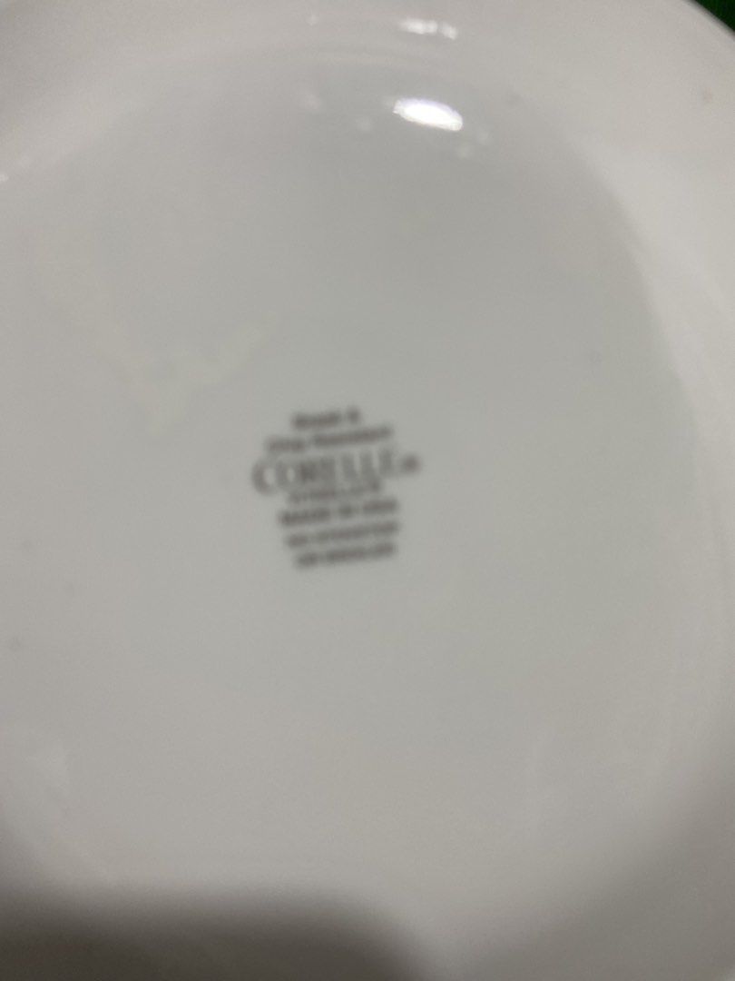 Corelle dessert plate (Category: Dinnerware & Cutlery) located in Pasig City. Submitted by jie_russ (Listing ID 1461733421, Image 3). Description: corelle dessert plate USED Made in USA 2 pcs for ₱300.
