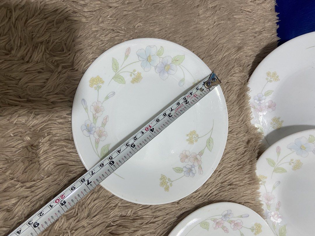 Corelle dessert plate (pastel bouquet (Category: Dinnerware & Cutlery) located in Pasig City. Submitted by jie_russ (Listing ID 1461730679, Image 3). Description: corelle dessert plate USED Made in USA 6 pcs for ₱900.